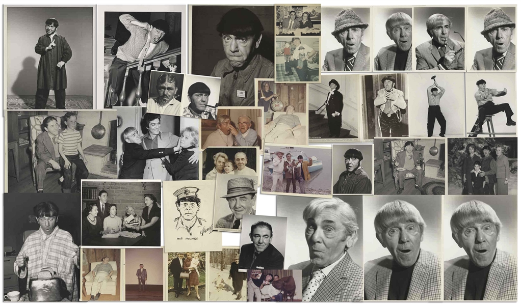 Moe Howard's Lot of 100 Photos -- Many Family Photos & Candid Shots, Also Publicity Stills -- Sizes & Finishes Vary -- Very Good Condition